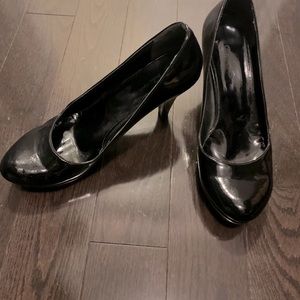 Black Platform office shoes